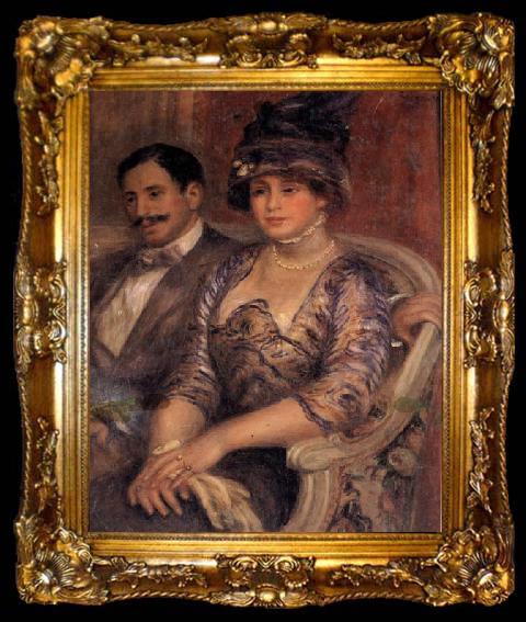 framed  Pierre Renoir M and Mme Bernheim de Villers, ta009-2